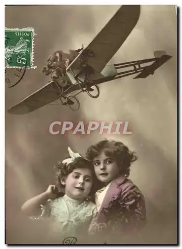 Cartes postales Fantaisie Enfants Avion