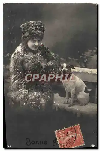 Cartes postales Fantaisie Femme Chien