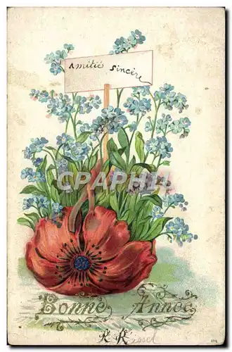 Cartes postales Fantaisie Fleurs