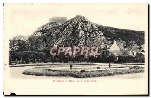 Cartes postales Montagne du Roule avec jardin public