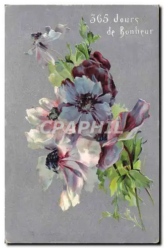 Cartes postales Fantaisie Fleurs