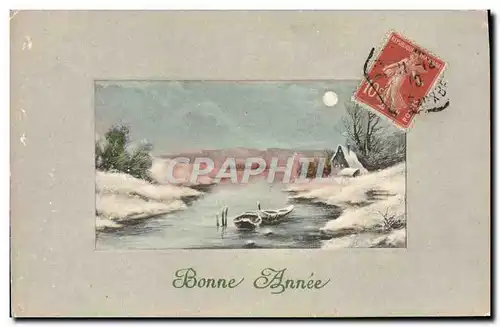 Cartes postales Fantaisie Bonne annee