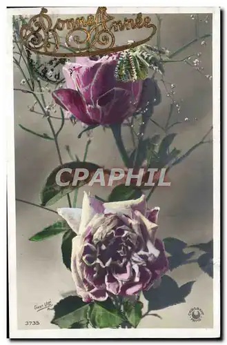 Cartes postales Fantaisie Fleurs