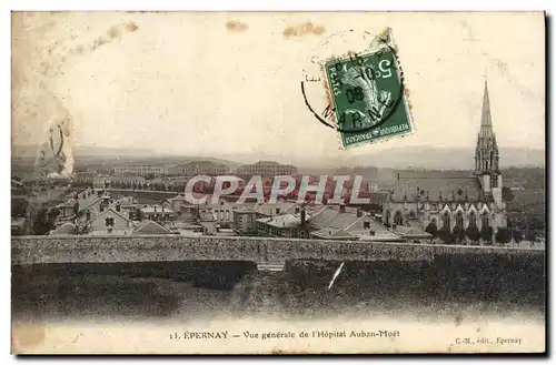 Cartes postales Epernay Vue Generale de L&#39Hopital Auben Moet