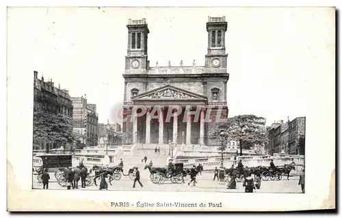 Ansichtskarte AK Paris Eglise Saint Vincent de Paul Caleche Galeries Lafayette