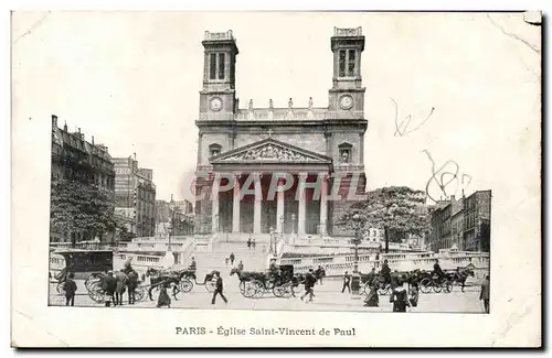 Cartes postales Paris Eglise Saint Vincent de Paul Galeries Lafayette