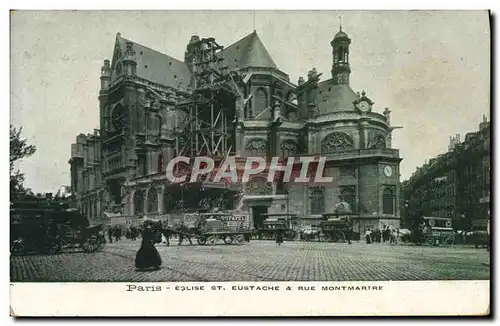 Ansichtskarte AK Paris Eglise Saint Eustache Rue Montmartre