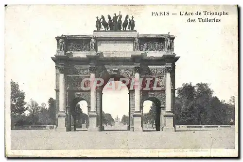Cartes postales Paris L&#39Arc des Triomphe des Tuileries