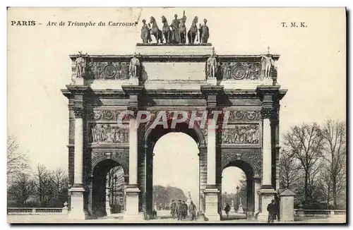 Cartes postales Paris Arc De Triomphe Du Carrousel