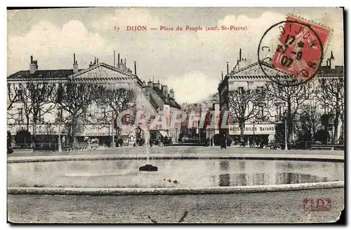 Ansichtskarte AK Dijon Place du peuple St Pierre