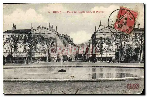 Cartes postales Dijon Place du peuple St Pierre