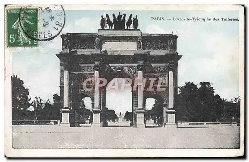 Cartes postales Paris Arc de Triomphe aux Tuileries