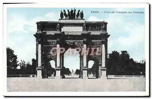 Cartes postales Paris Arc de Triomphe aux Tuileries