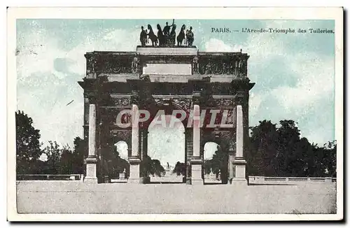 Ansichtskarte AK Paris Arc de Triomphe aux Tuileries