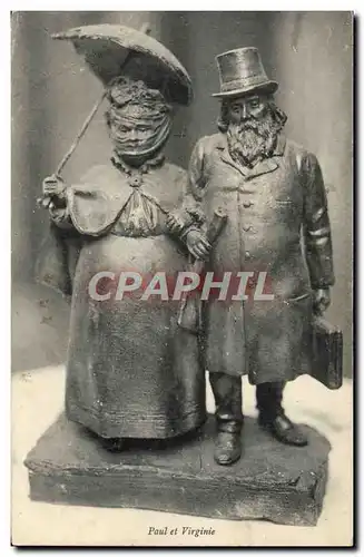 Cartes postales Fantaisie Paul et Virginie