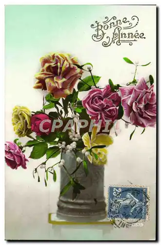 Cartes postales Fantaisie Fleurs