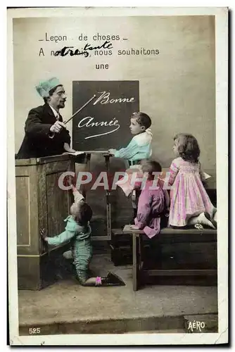 Cartes postales Fantaisie Enfants Maitre d&#39ecole