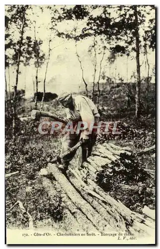 REPRO Cote d&#39Or Charbonnieres En Foret Ecorcage Du Chene Cote d&#39Or