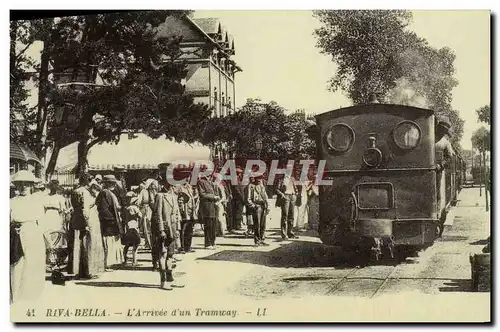 REPRO Riva Bella L&#39Arrivee d&#39Un Tramway Train