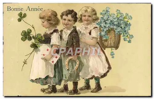 Cartes postales Fantaisie Enfants Bonne Annee