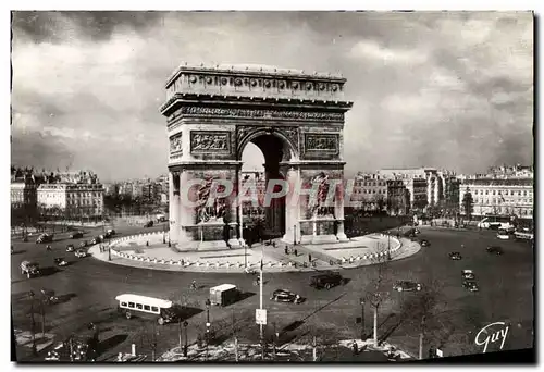 Moderne Karte Paris Et Ses Merveilles Place Et Arc De Triomphe De l&#39Etoile