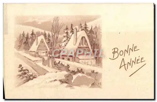 Cartes postales Fantaisie Bonne annee