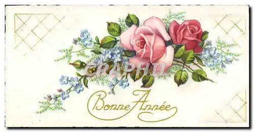 Cartes postales Fantaisie Fleurs