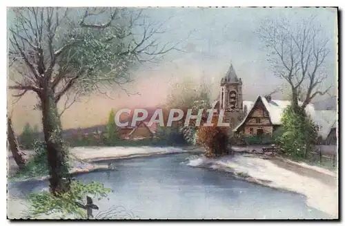 Cartes postales Fantaisie Petit Village