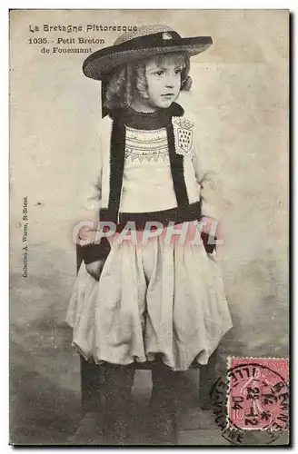 Ansichtskarte AK La Bretagne Pittoresque Petit Breton de Fouesnant Enfant Folklore