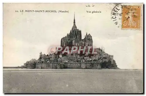 Cartes postales Le Mont Saint Michel Vue generale