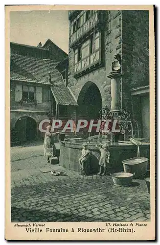 Ansichtskarte AK Vieille Fontaine a Riquewihr Enfants