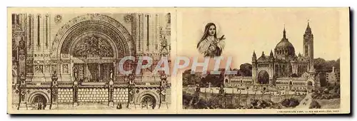 Carte double Pour La Basilique De Sainte Therese De L&#39Enfant Jesus A Lisieux