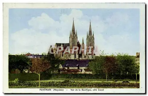 Cartes postales Pontmain Vue de la Basilique