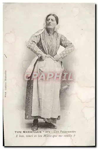 REPRO Type Marseillais Femme Marseille Folklore