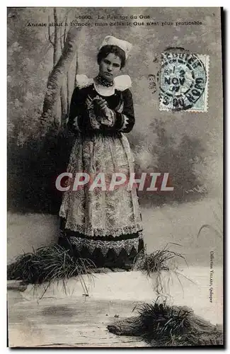 Cartes postales Annaie allait a la noce Passage du Gue Folklore Bretagne