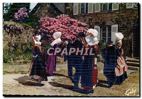 Moderne Karte Normandie Les Gas de Senneville Folklore