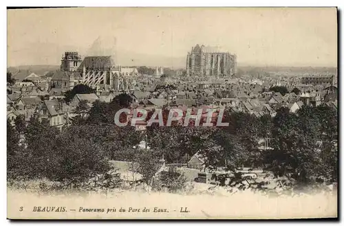 Cartes postales Beauvais Panorama pris du Parc des Eaux