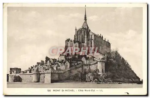 Ansichtskarte AK Mont St Michel Cote Nord Est