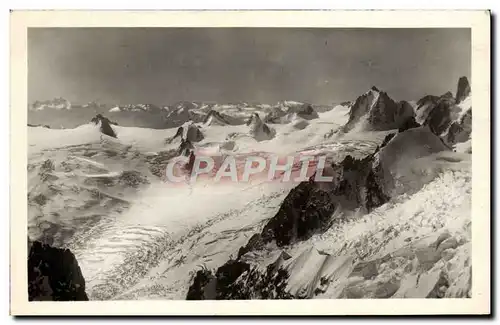 Cartes postales moderne Massif du Mont Blanc Glacier et col du geant