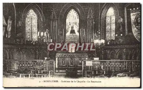 Ansichtskarte AK Monflieres Interieur de la Chapelle Le Sanctuaire