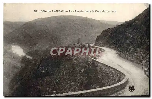 Cartes postales Cote De Laneau Les Lacets dans la cote de Laneau