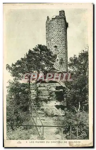 Ansichtskarte AK Les Ruines Du Chateau De Waldeck