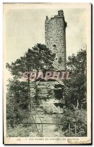 Cartes postales Les Ruines Du Chateau De Waldeck