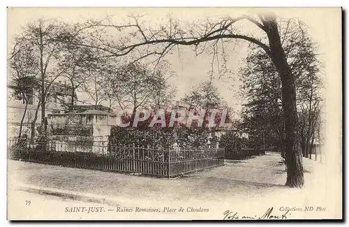 Cartes postales Saint Just Ruines Romaines Place de Choulans