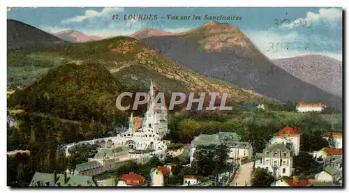 Cartes postales Lourdes Vue Sur Les Sanctuaires