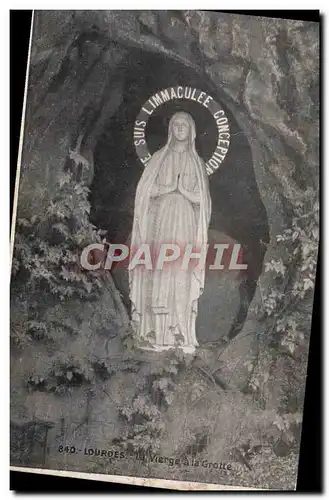 Cartes postales Lourdes La Vierge a la Grotte