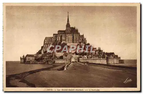 Cartes postales Le Mont Saint Michel L&#39arrivee