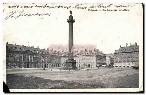 Cartes postales Paris La Colonne Vendome