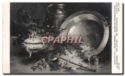 Cartes postales Alfred Magne Salon 1914 Les groseilles