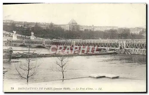 Cartes postales Inondations De Paris Le pont d&#39Iena